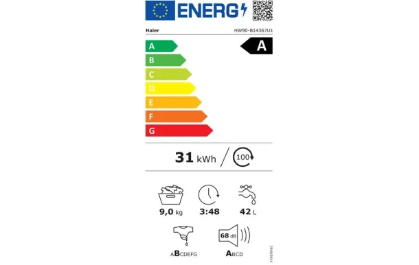HAIER Lave-linge frontal H HW90-B14367U1-FR